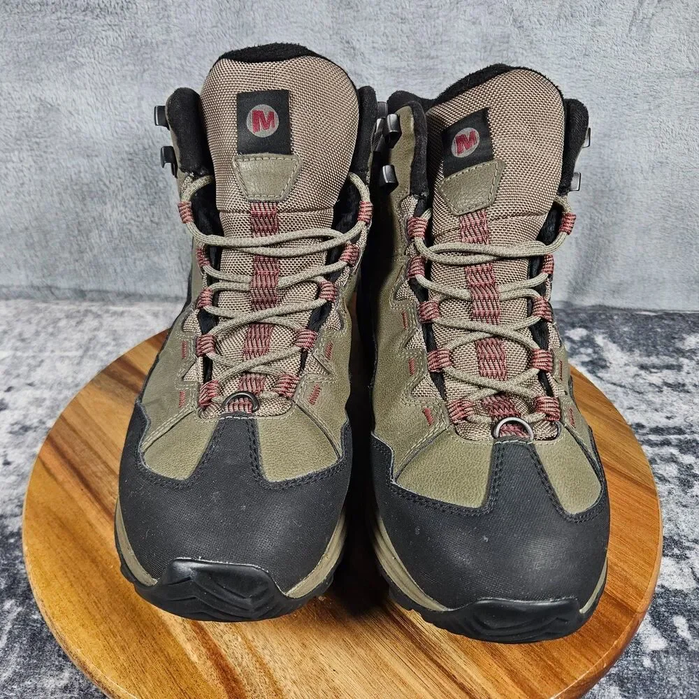 Merrell Thermo Chill Mid Brown Waterproof Boots Insulated Hiking Men's Size 10